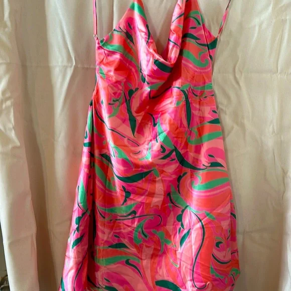 Dresses | By Akira Pink Green And Light Pink Dress | Poshmark Dresses | By Akira Pink Green And Light Pink Dress | Poshmark